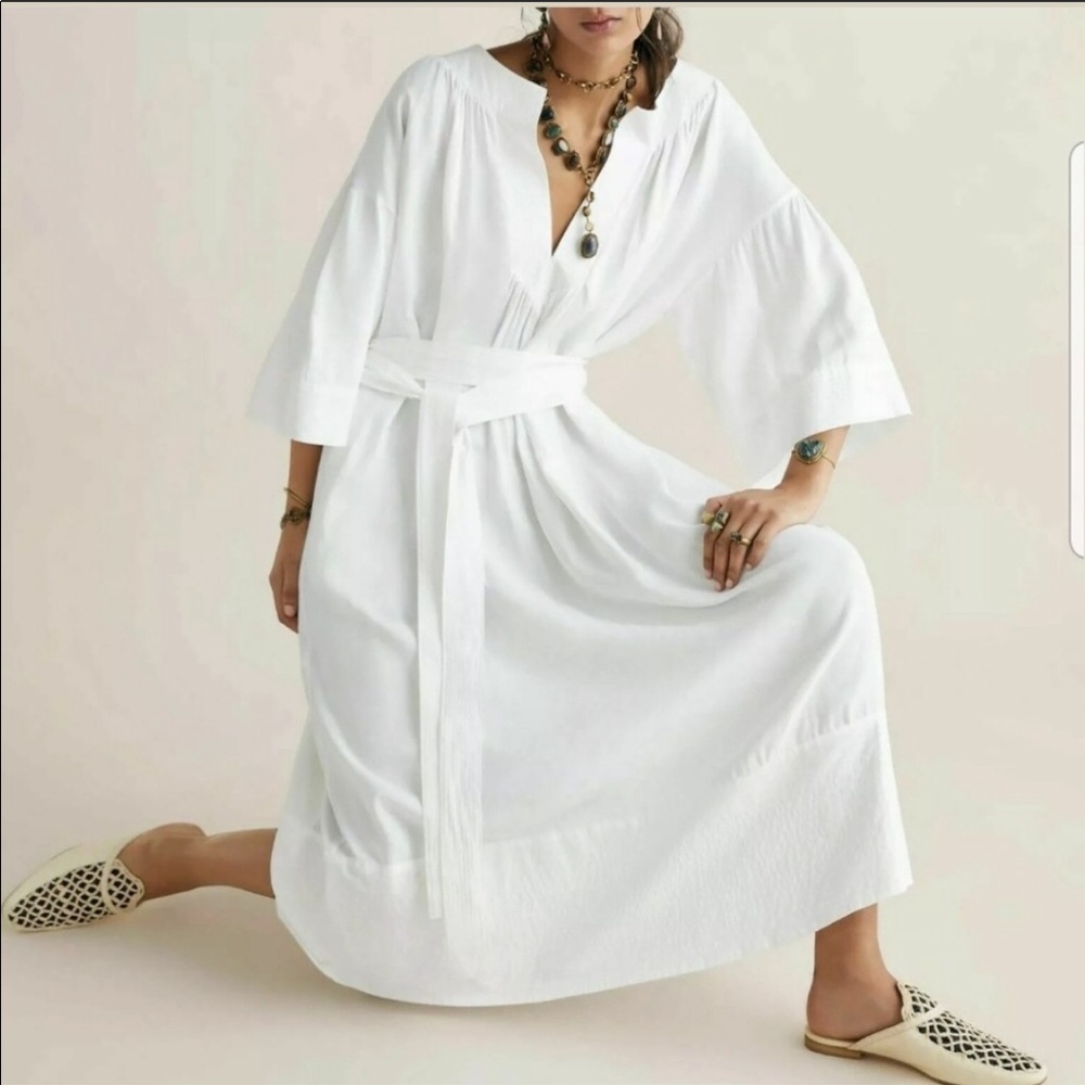 Zara Limited Edition White Oversized Maxi Dress  M